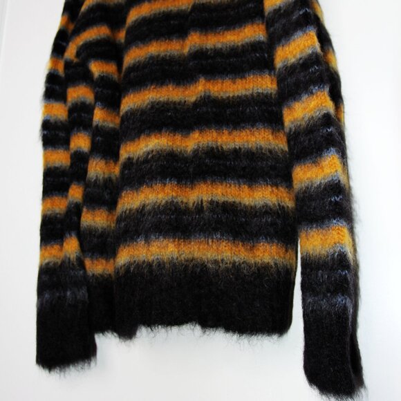 BNWT AW21 MARNI STRIPED FUZZY-WUZZY MOHAIR CARDIGAN 50 - Picture 7 of 11
